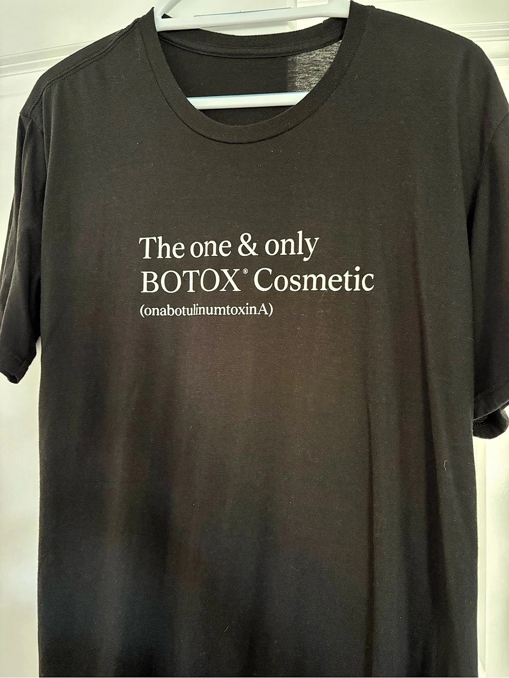 Botox Cosmetic Black Short Sleeve T-Shirt Like New